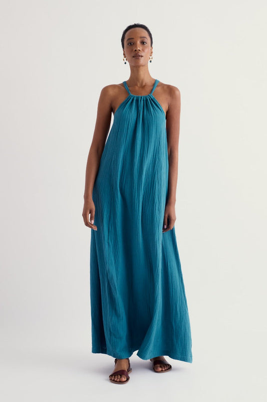 Belowda Dress in GOTS Organic Cotton Double Gauze
