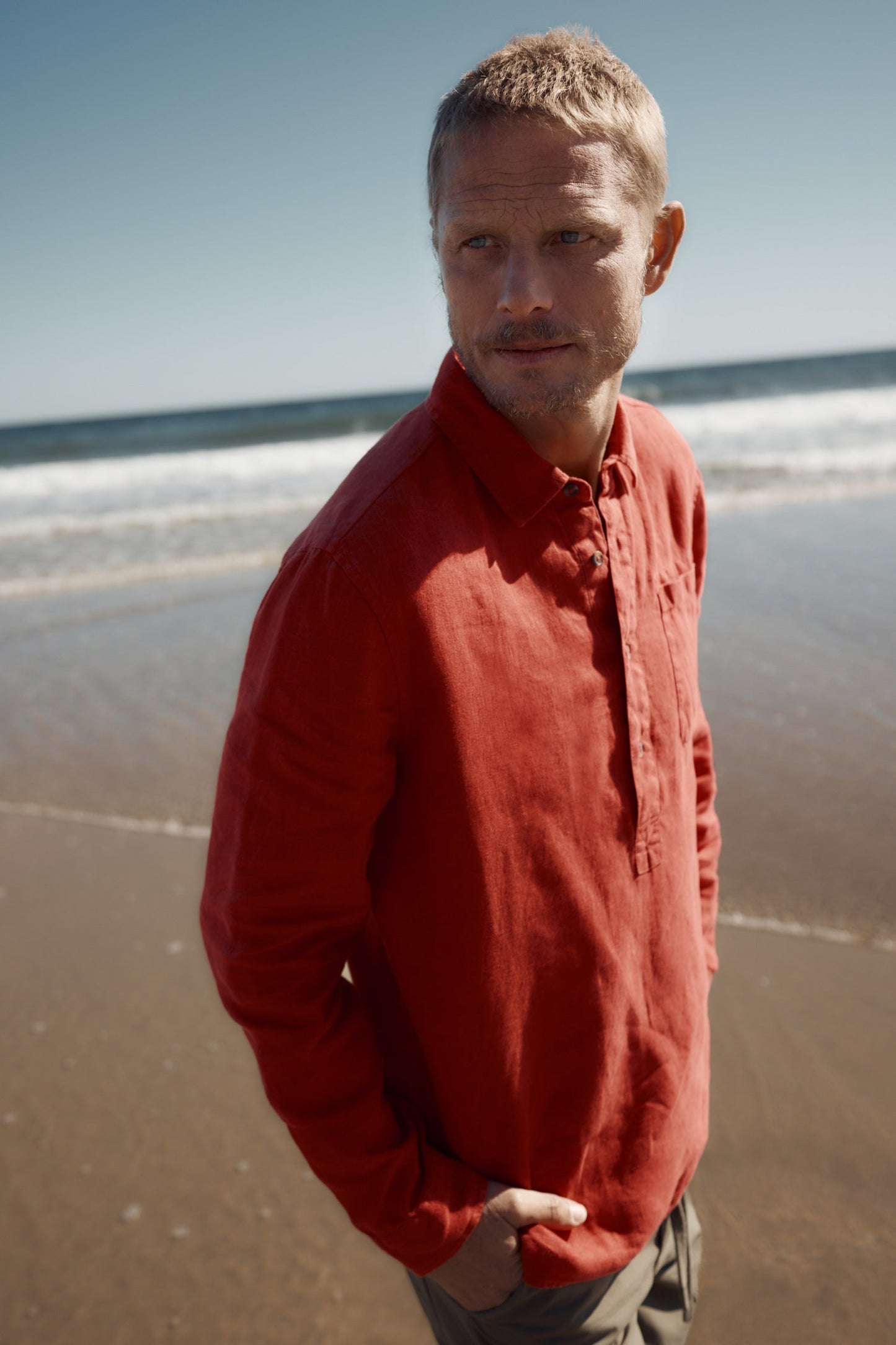 Men's Artist's Linen Shirt