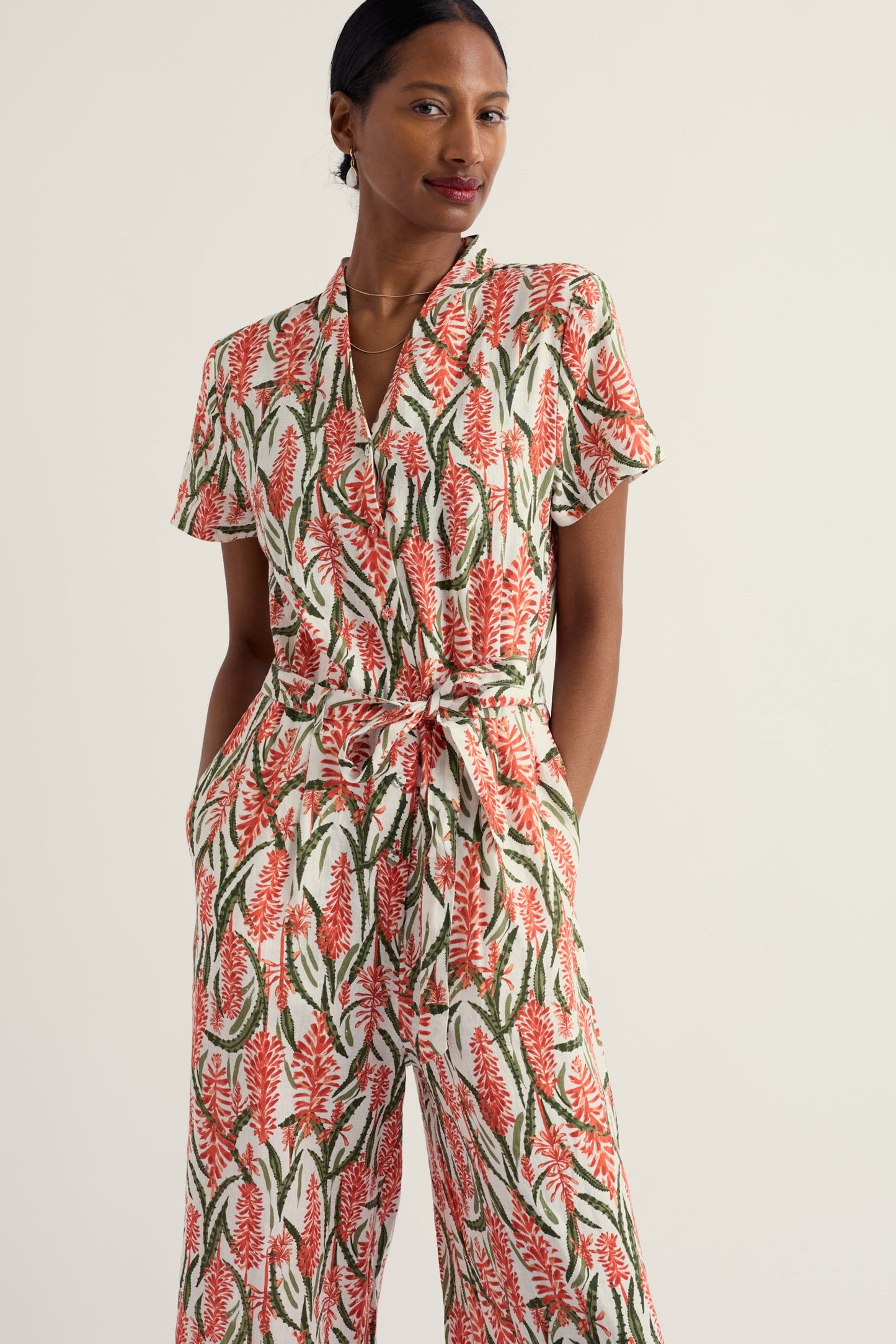 Treen Cove Linen Jumpsuit