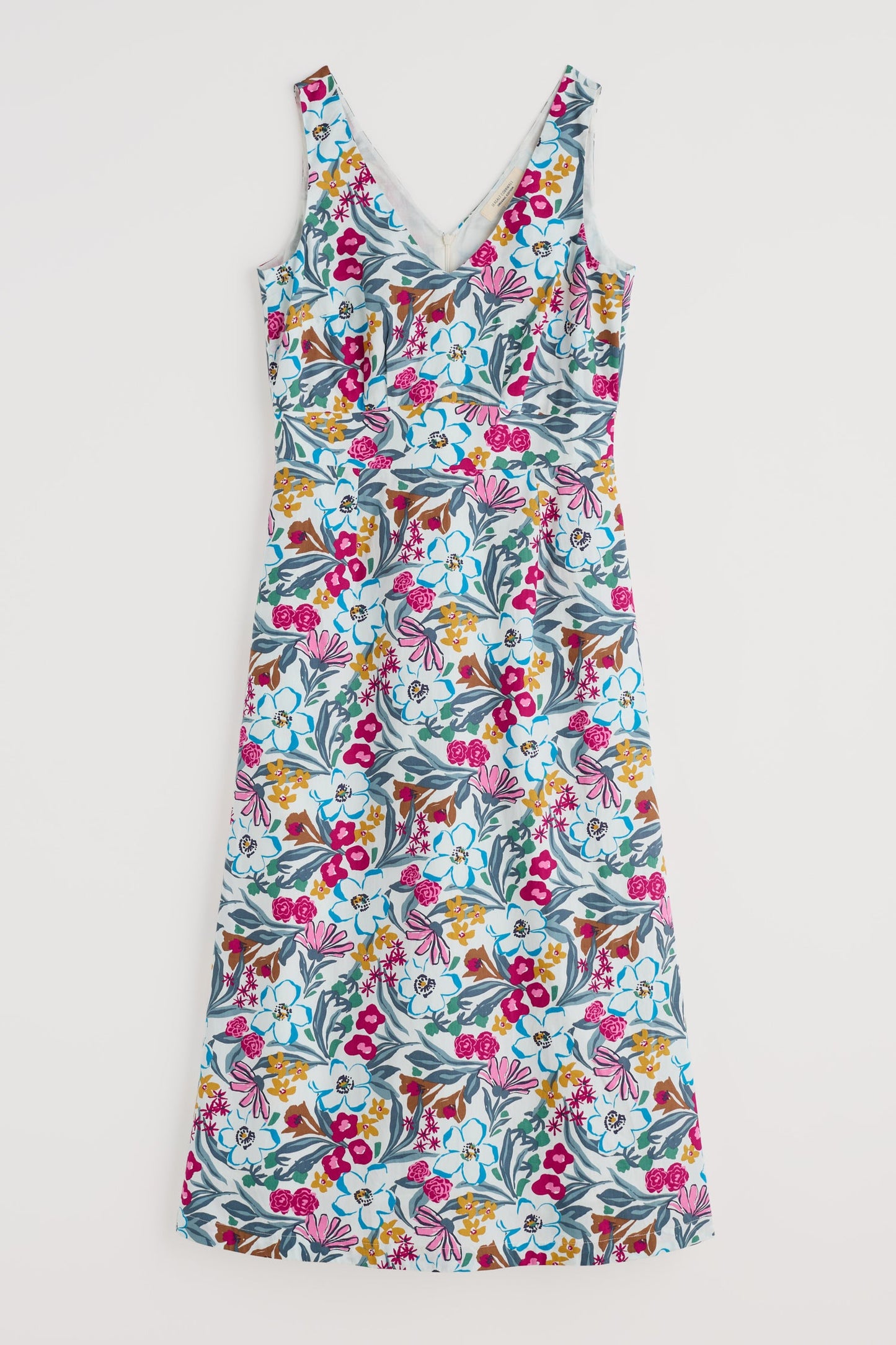 Sky Beyond Sleeveless V-Neck Dress