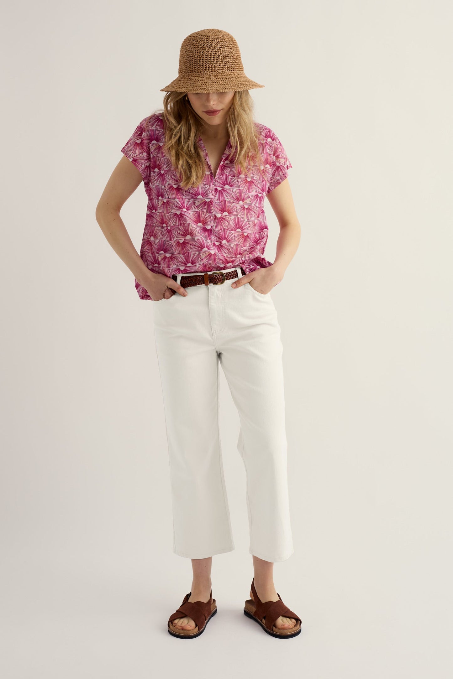Deep Lane Short Sleeve Shirt in GOTS-Certified Organic Cotton