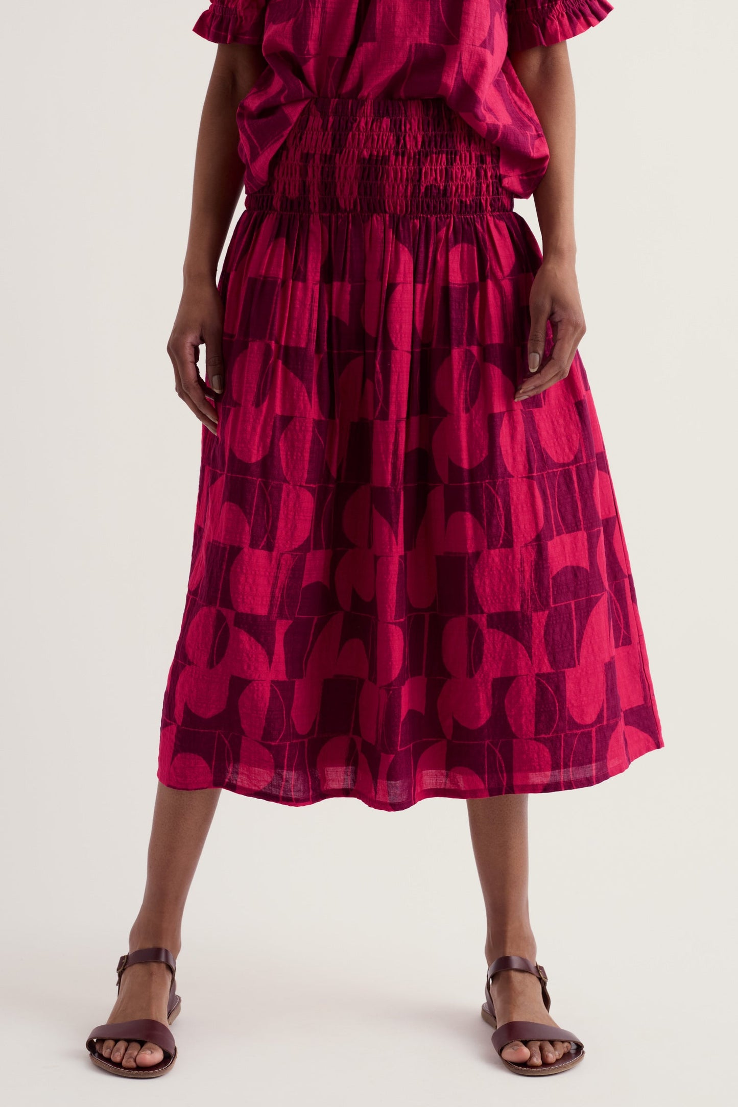 Rosemary A-Line Midi Skirt