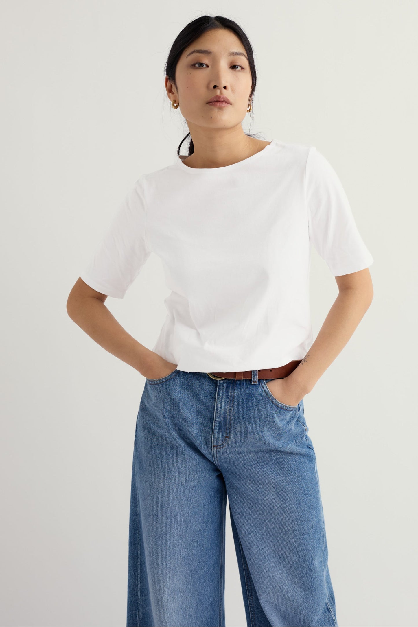 Poisson Plain T-Shirt in GOTS-Certified Organic Cotton